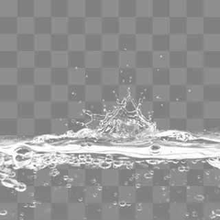 白色水纹水浪元素,免抠元素