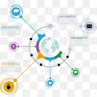 矢量数据分类类目PPT图案
