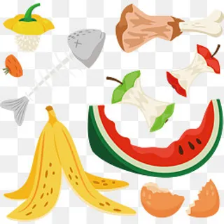 矢量水果果皮下载,免抠元素