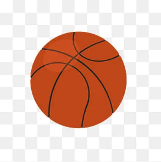 卡通篮球矢量图下载