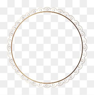 现代中国风古典花纹镂空圆形边框,免抠元素