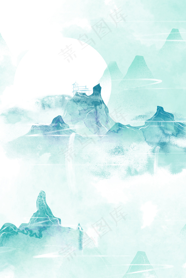 简约水彩立春质感banner背景背景图片素材