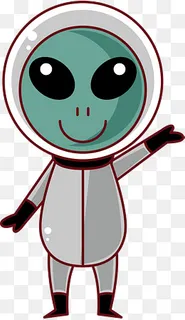 世界航天日外星宇航员,免抠元素