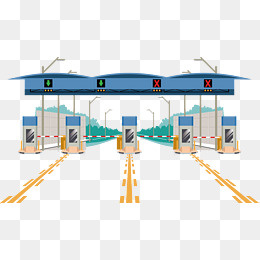 高速路口矢量图下载,免抠元素