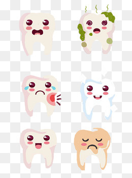 国际爱牙日原创商用拟人可爱小元,免抠元素