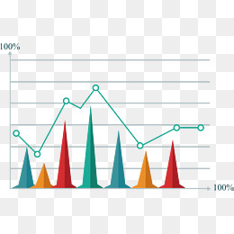 PPT矢量统计数据图表,免抠元素