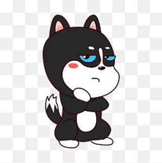 郁闷的哈士奇表情包