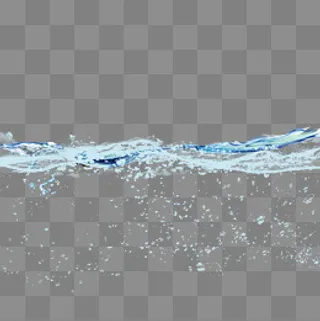 溅起的水花水滴元素,免抠元素