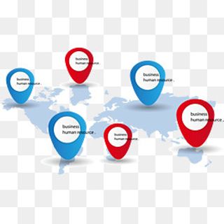 全球分布定位地图