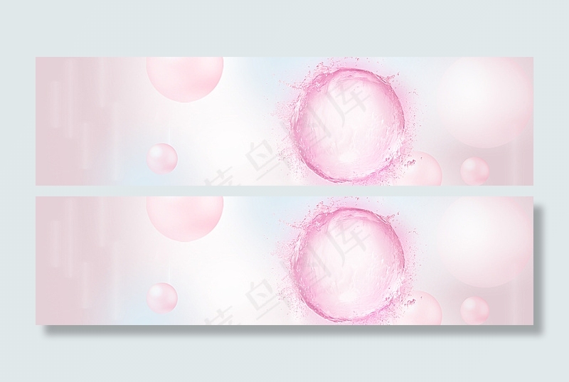 气泡梦幻粉色banner背景背景图片素材,背景元素