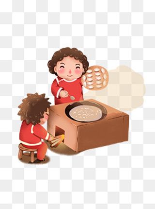 春节立冬冬至吃饺子插图可商用元,免抠元素