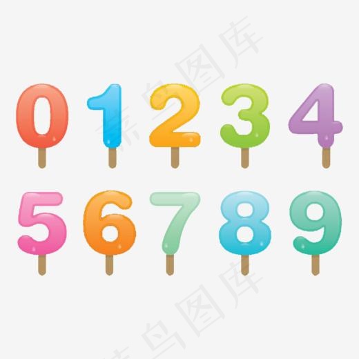 彩色数字(1024*729px)