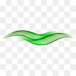绿色柔和线条,免抠元素