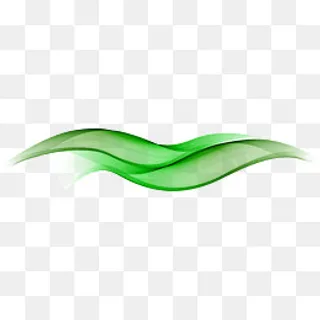 绿色柔和线条,免抠元素