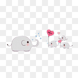 创意卡通小动物父亲节设计素材,免抠元素