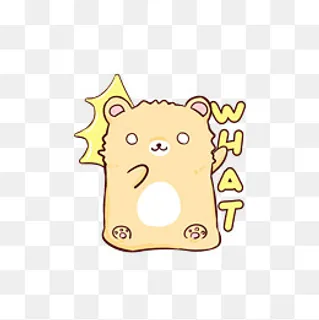 Q版可爱小熊表情包惊讶