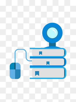 教师节蓝色商务风书本矢量素材,免抠元素