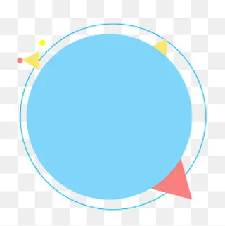 蓝色科技对话框标签,免抠元素