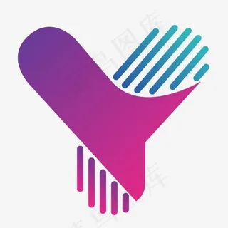 Y型彩色logo设计商标