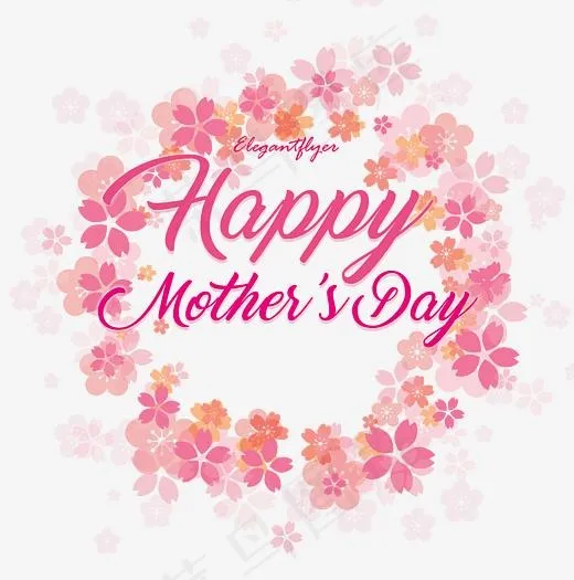 母亲节快乐(2625*2643px)psd模版下载