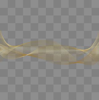 金色创意房地产变幻线元素,免抠元素