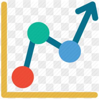扁平商务股票曲线图标,免抠元素