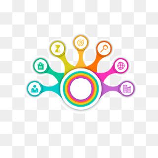 圆形ppt图表边框