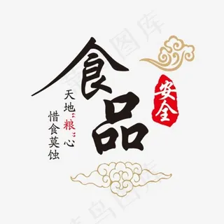 食品安全宣传艺术字