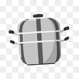 手绘不锈钢高压锅插画