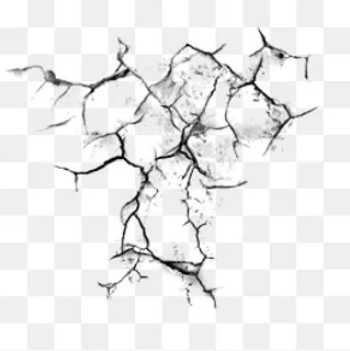 裂痕墙裂纹效果元素,免抠元素