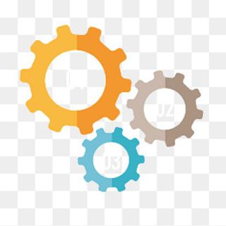 彩色齿轮,免抠元素