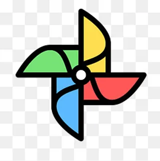 儿童节玩具风车矢量图,免抠元素