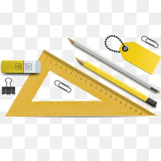 三角尺文具矢量,免抠元素