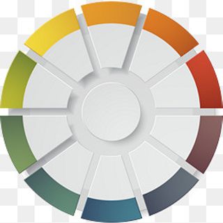 彩色圆形转盘