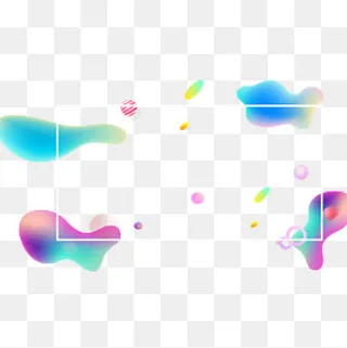 618彩色流体渐变618炫彩流体酷炫不,免抠元素