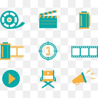 电影拍摄图标,免抠元素