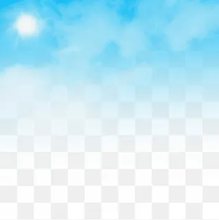 清新蓝天白云矢量元素,免抠元素