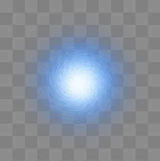 蓝色光效PSD透明底,免抠元素