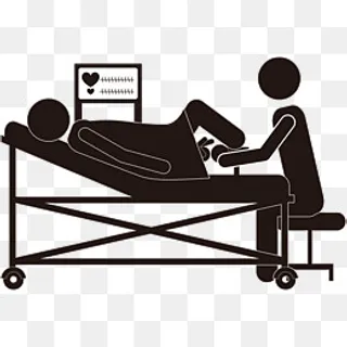 矢量黑白妇产接生人物素材,免抠元素