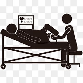 矢量黑白妇产接生人物素材,免抠元素