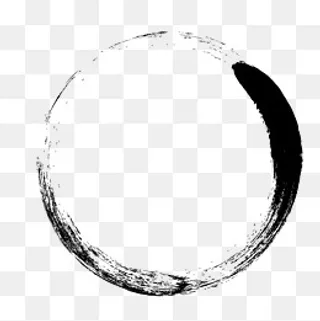 当代 水墨圆框 国学 装饰,免抠元素