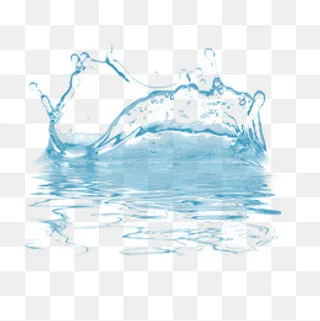 漂亮的蓝色水花免扣图,免抠元素