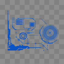 科技感图形PSD透明底