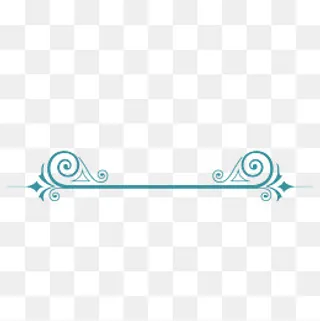 创意时尚绿色矢量分割线,免抠元素