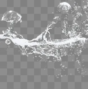 清水水波纹水浪元素,免抠元素