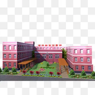 高级中学教学楼,免抠元素