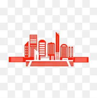 矢量手绘卡通建筑,免抠元素