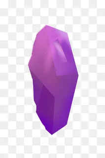 一颗手绘的紫色宝石,免抠元素