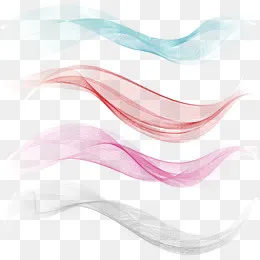 四中颜色的纱矢量图,免抠元素(2382*2300px)eps,ai矢量模版下载