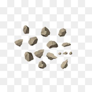 手绘碎石,免抠元素